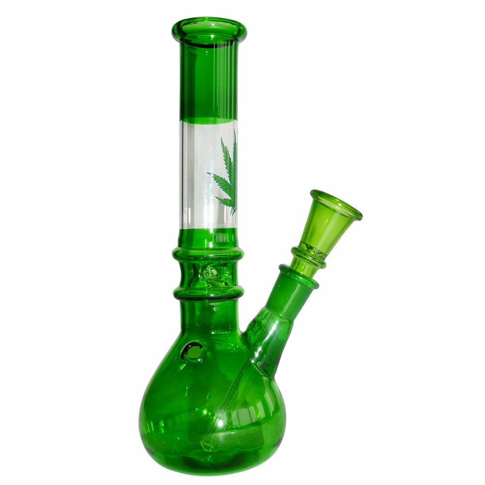 8 Inch Decal Print Glass Waterpipe Ice Bong 