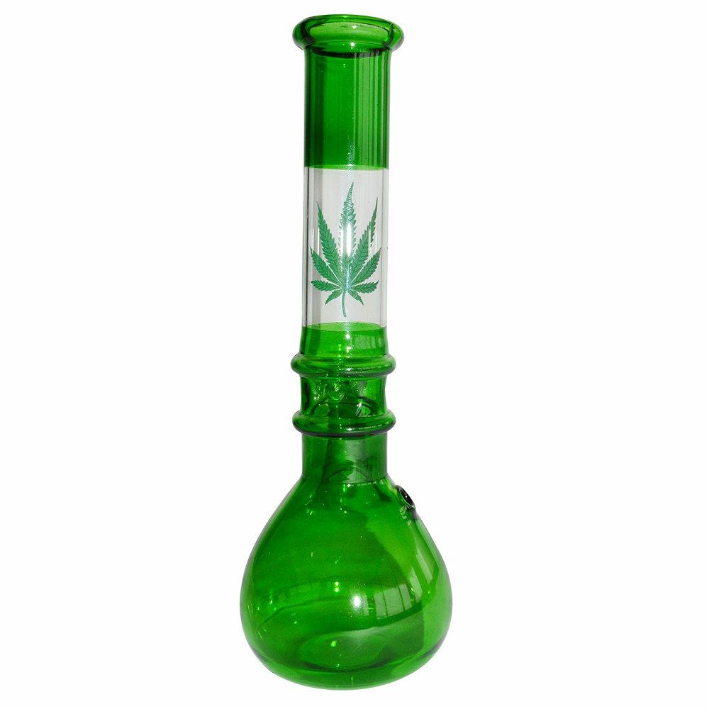 8 Inch Decal Print Glass Waterpipe Ice Bong 