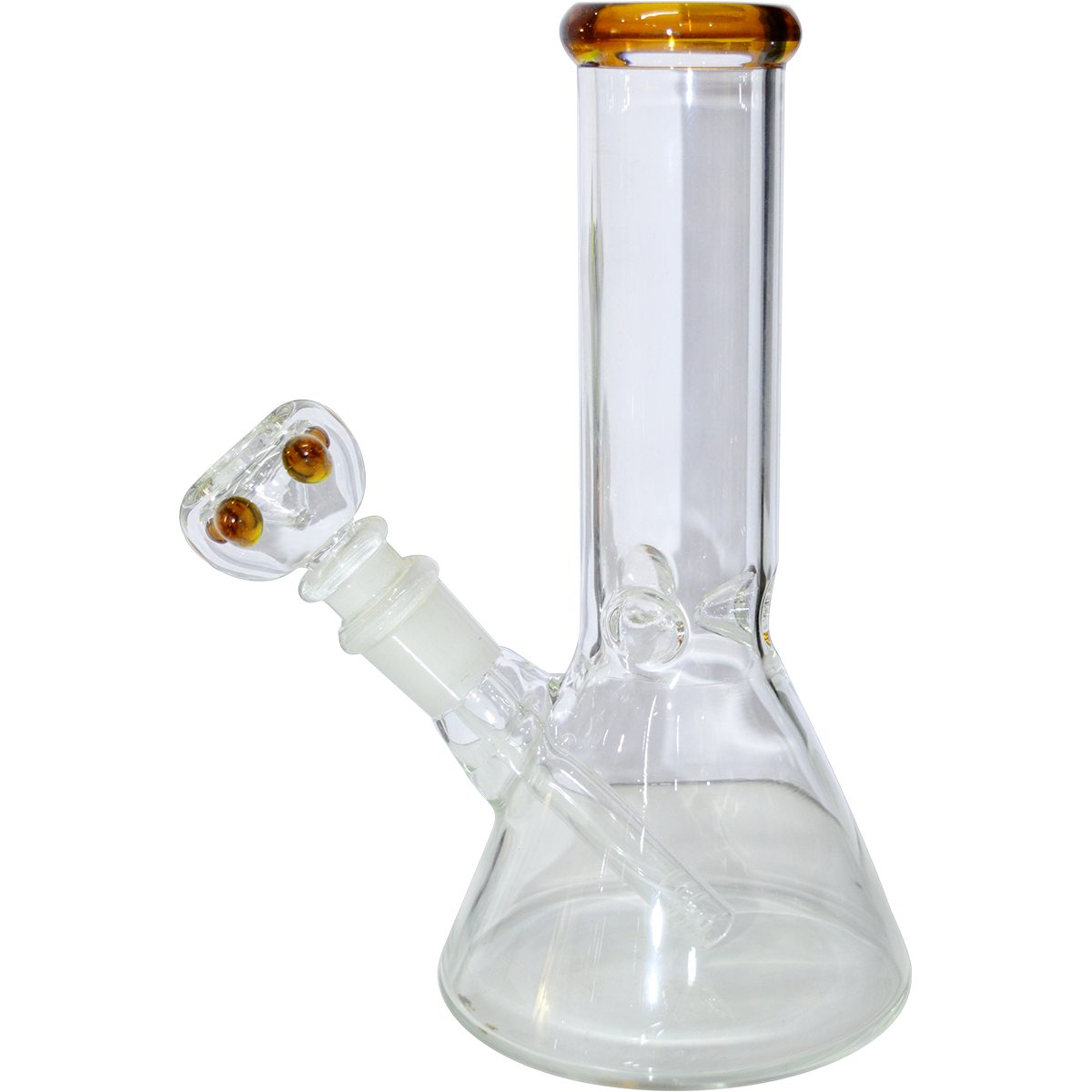 8 Inch Natural Color Glass Bong 