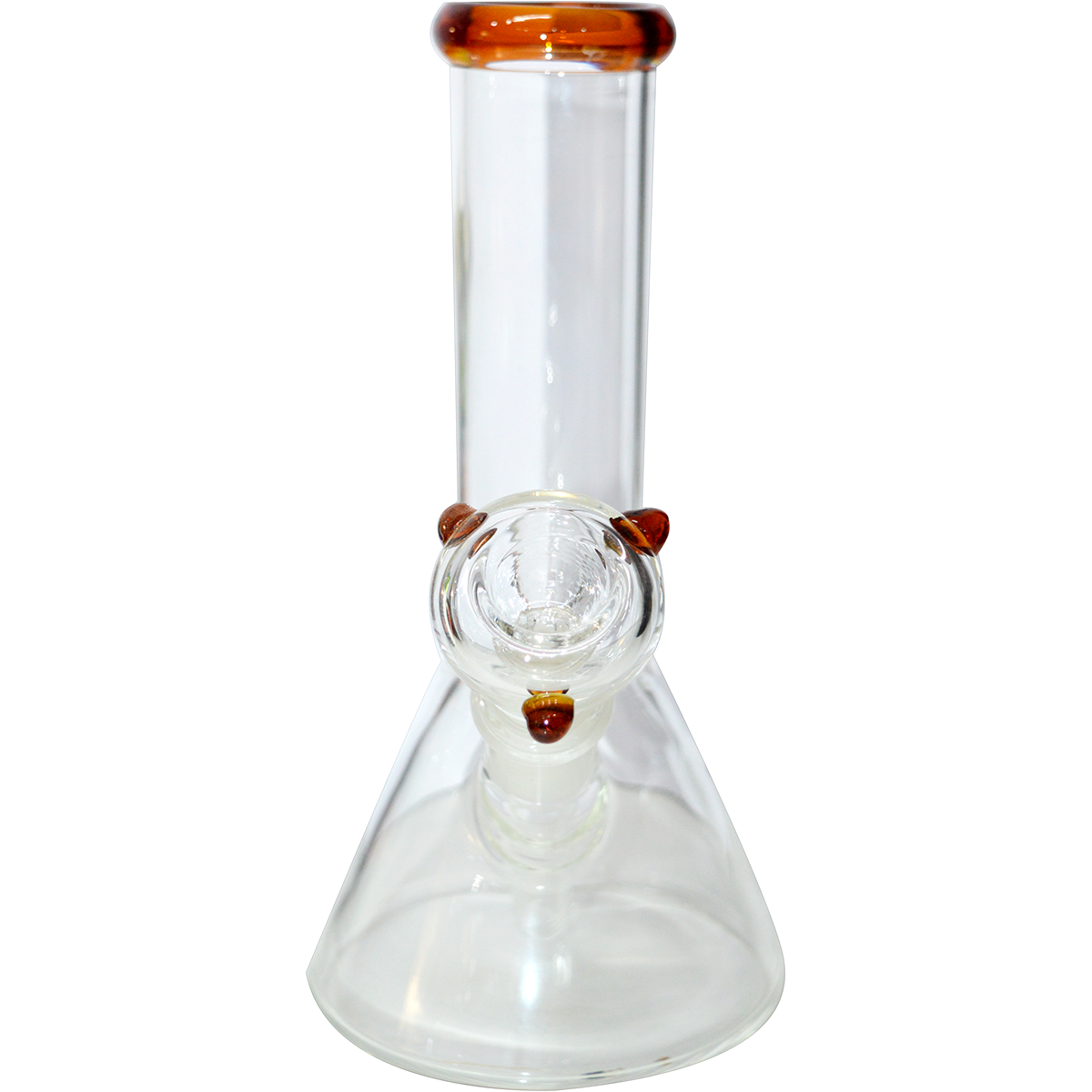 8 Inch Natural Color Glass Bong 