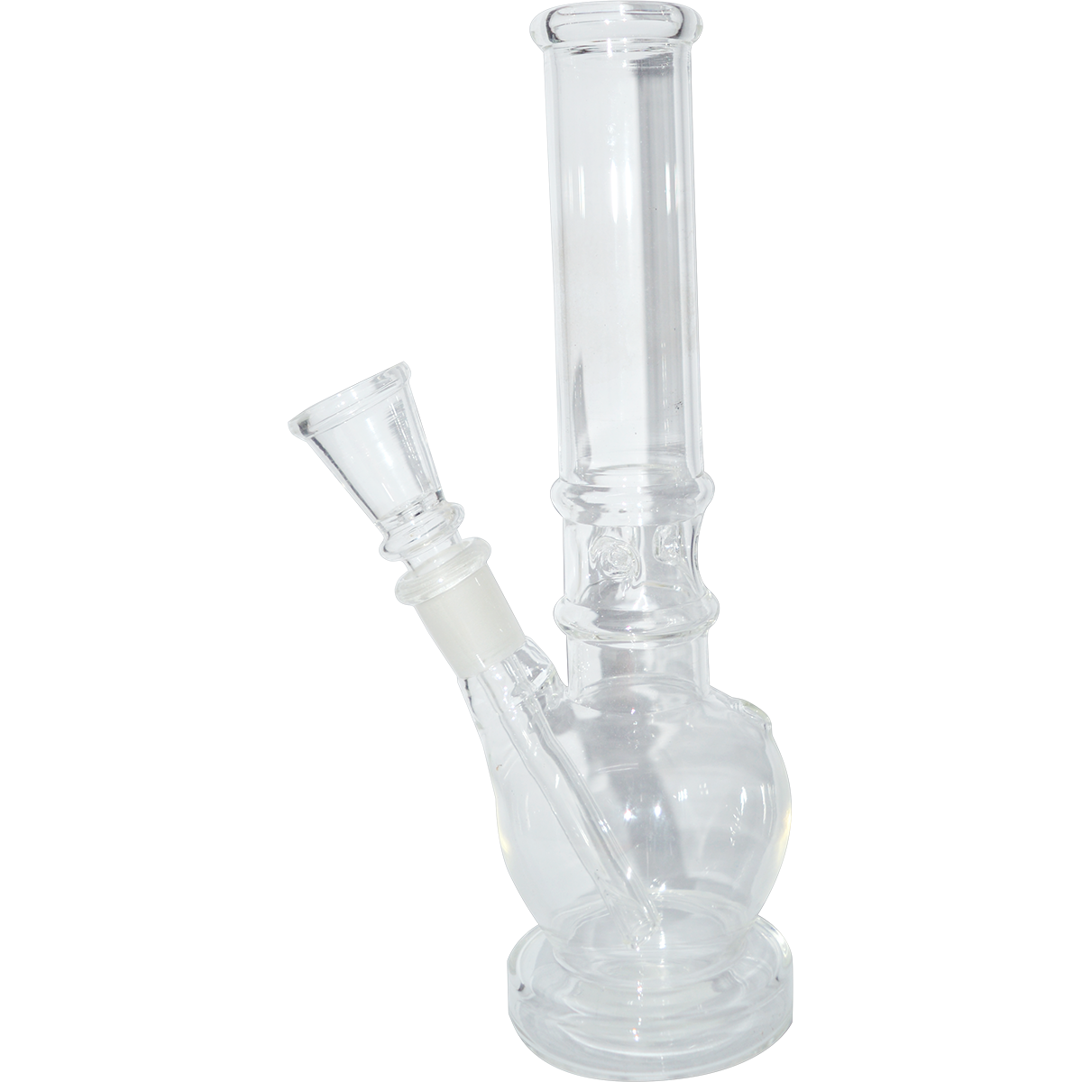 8 Inch Transparent Glass Ice Bong 