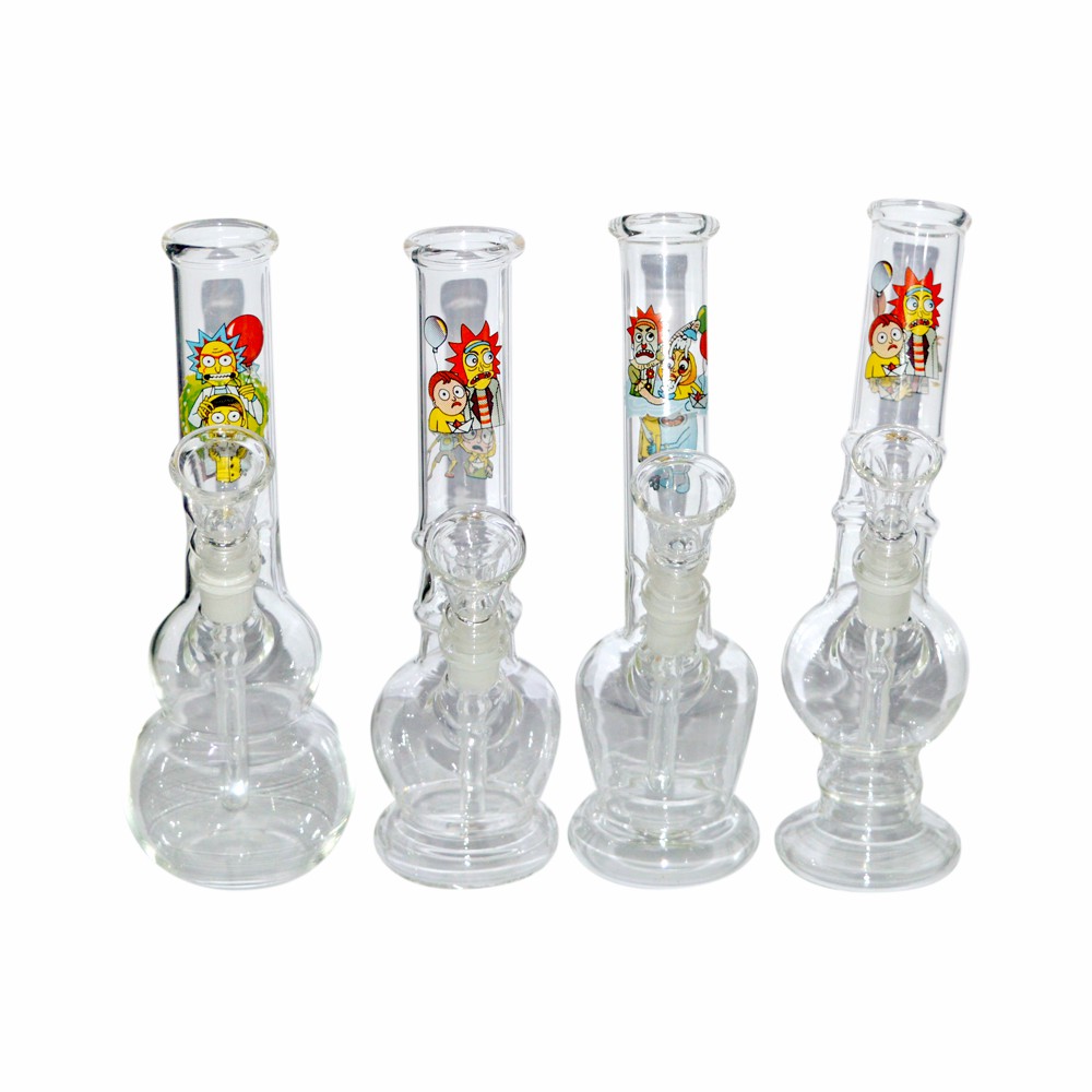 8 Inch Decal Print Best Glass Waterpipe Bong 