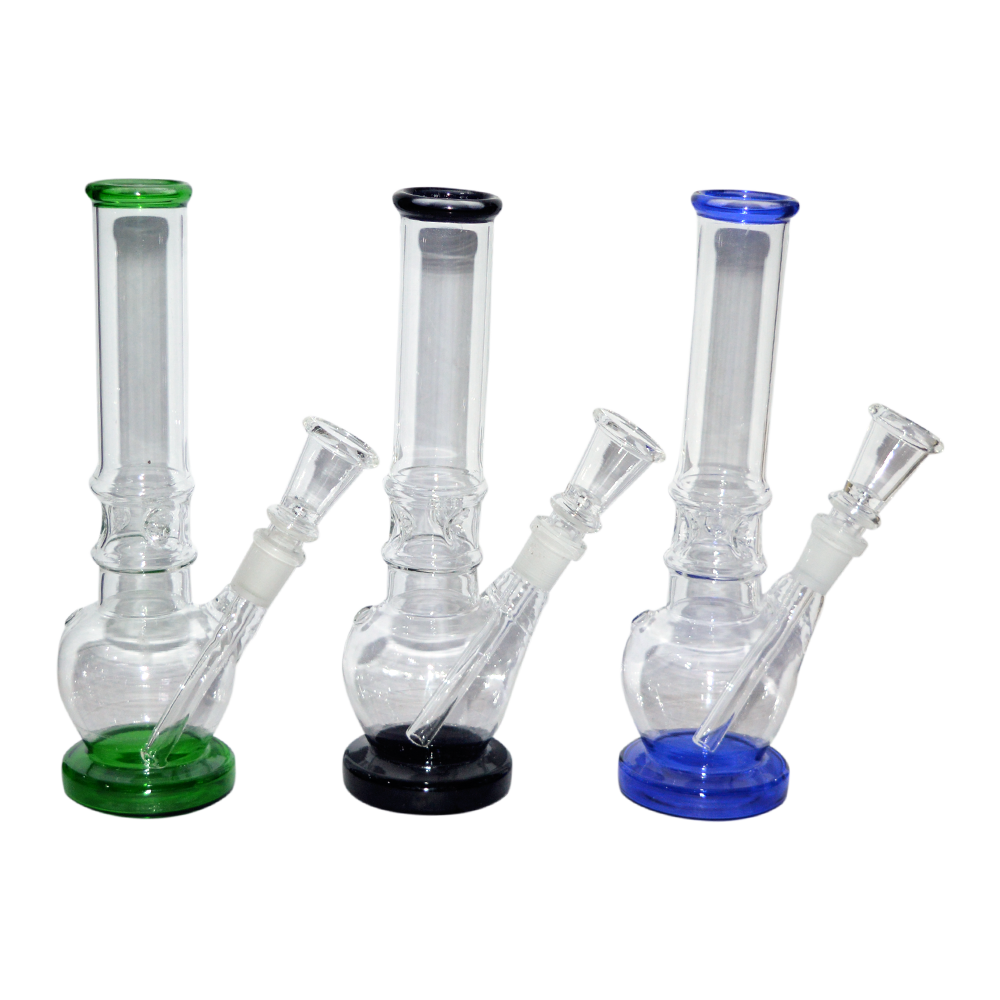 8 Inch Printed Color Glass Ice Bong