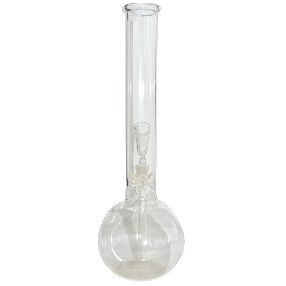 10 Inch Plain Glass Ice Bong Single Bowl 