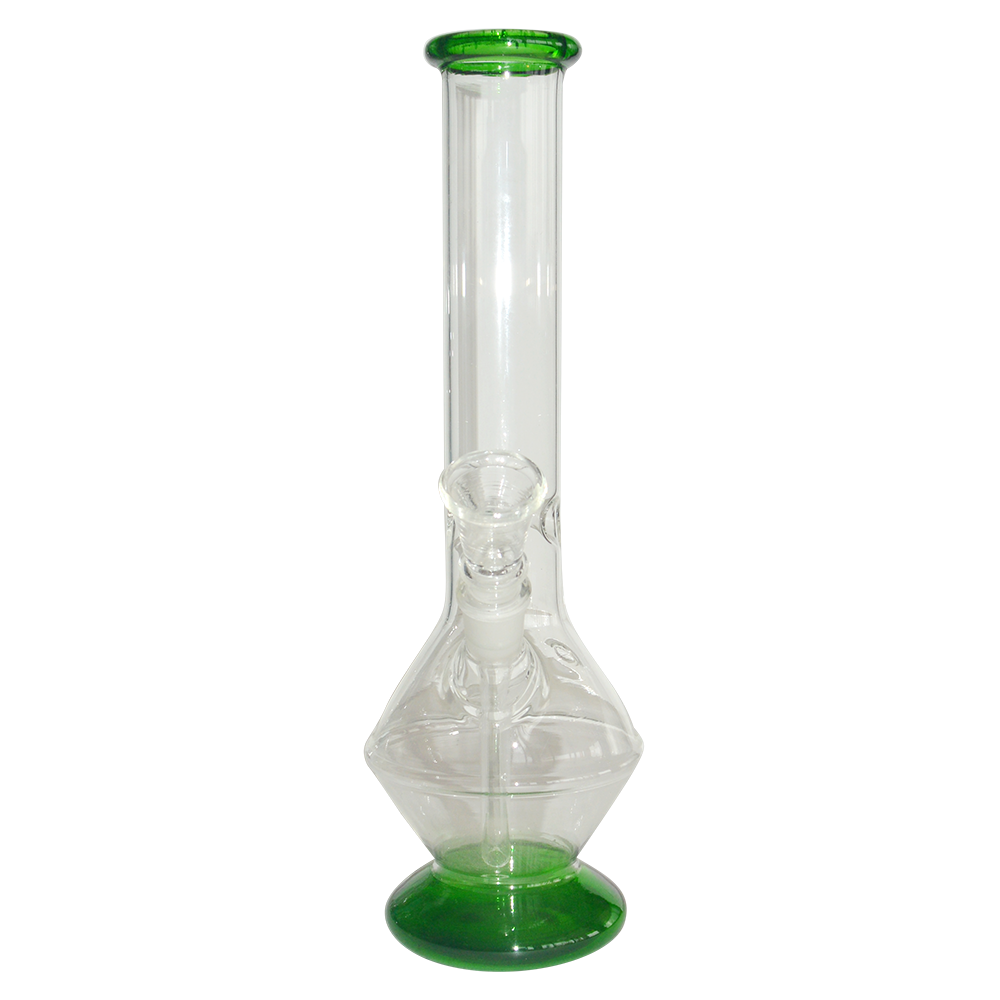 10 Inch Printed Color  Glass Ice Bong 