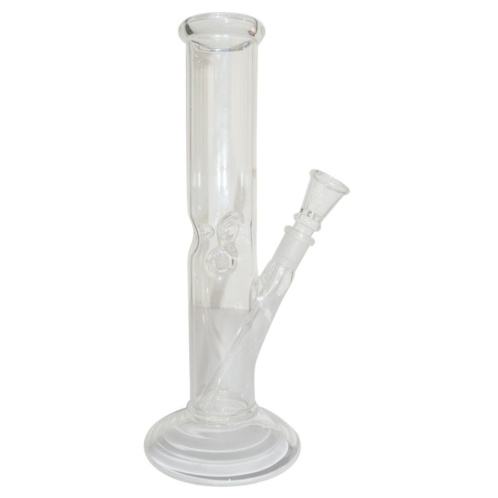 10 Inch Cylinder  Glass Ice Bong 