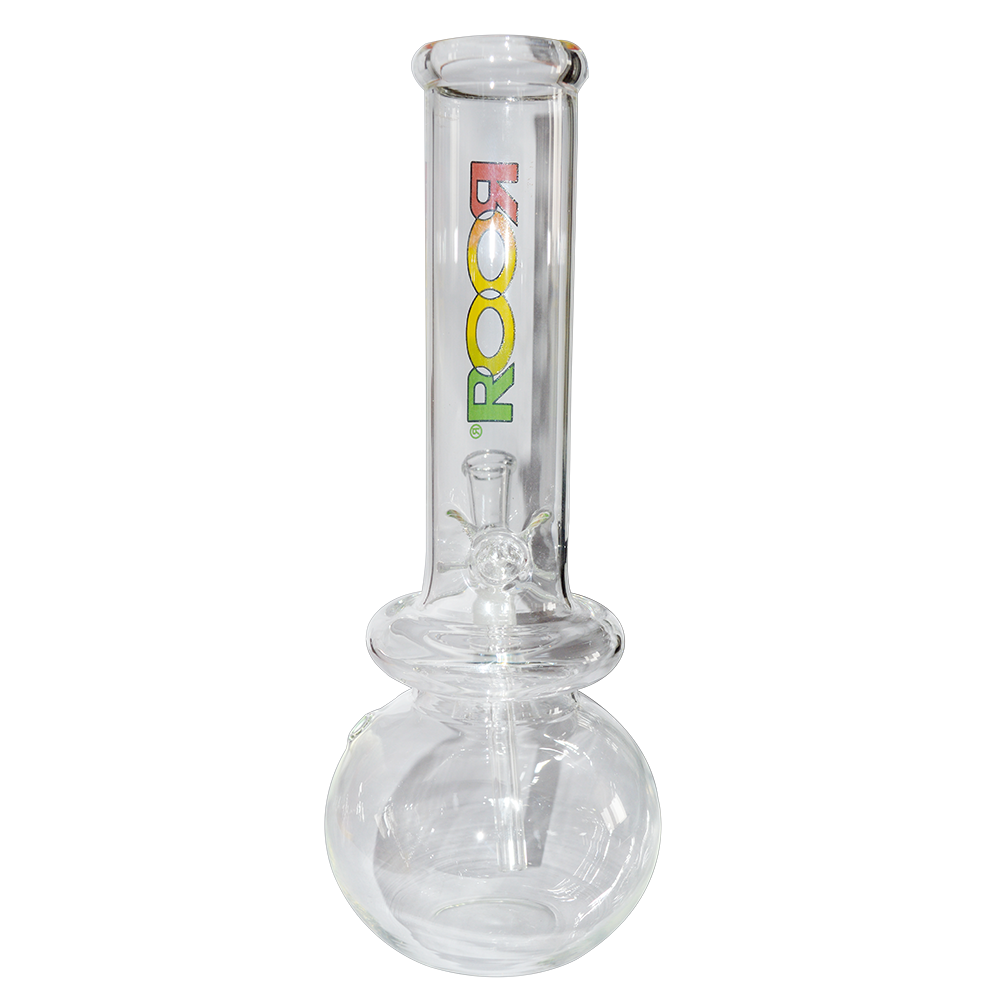 10 Inch Decal Print Transparent Glass Ice Bong 