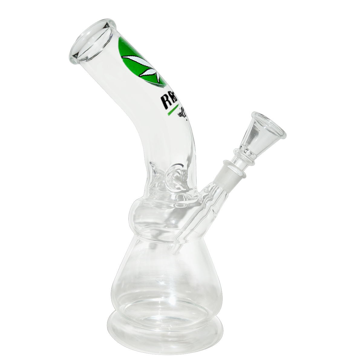 10 Inch Decal Print  Glass Ice Bong