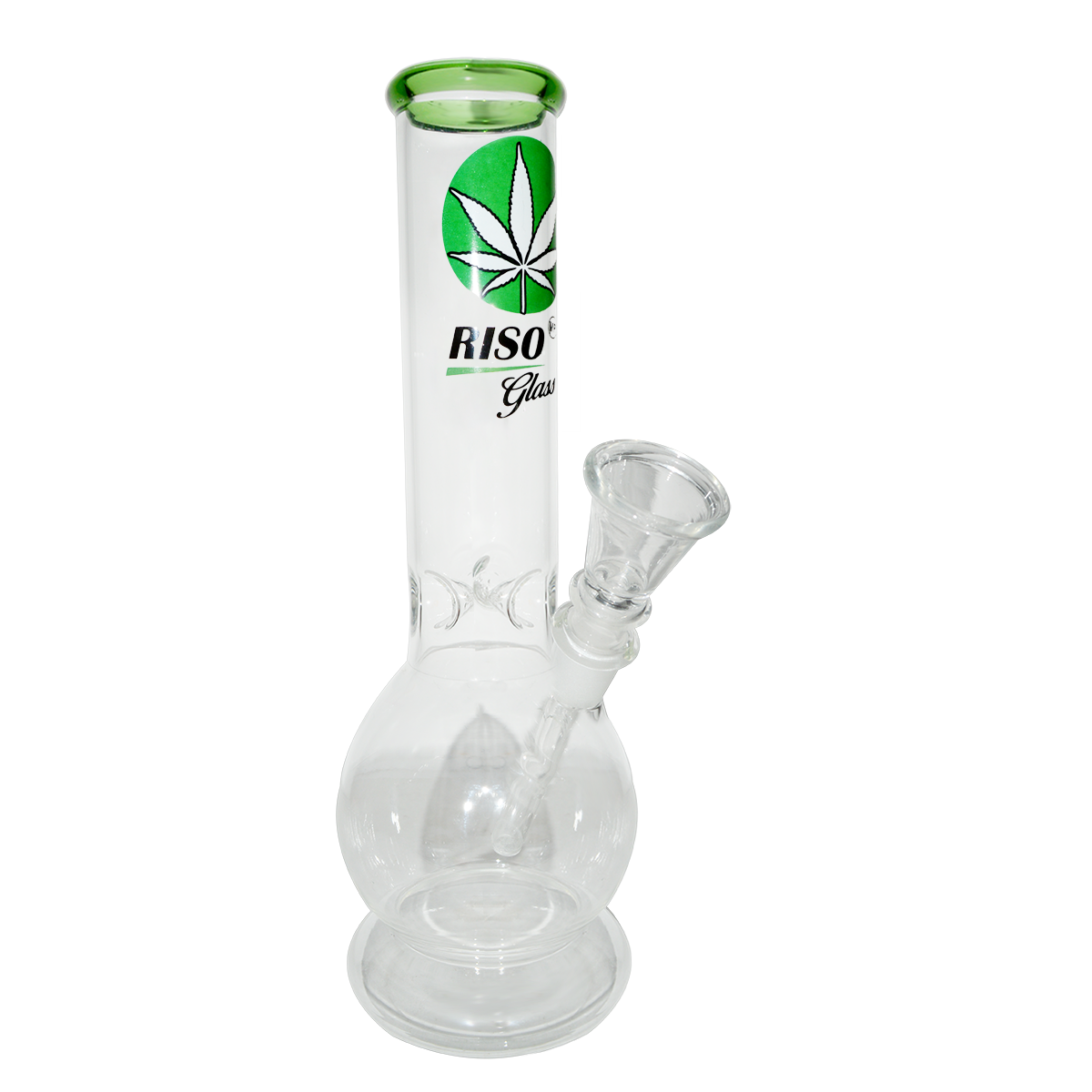 10 Inch Decal Print Smoking Glass Ice Bong