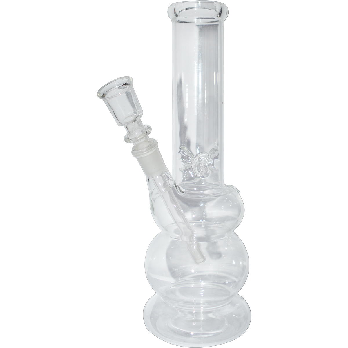 10 Inch Glass Water Pipe Ice Bong (Transparent)