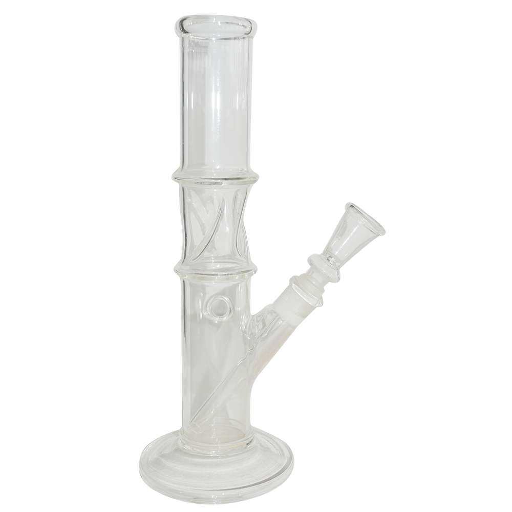 10 Inch Cylinder  Smoking Glass Ice Bong 