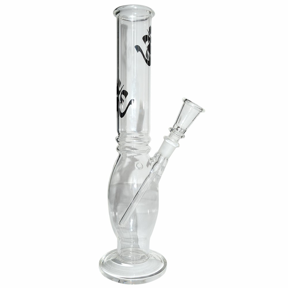 10 Inch Decal Print Om  Glass Ice Bong 
