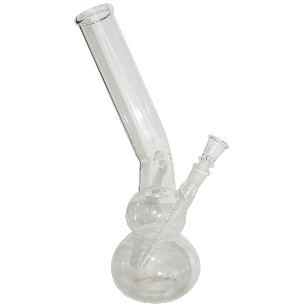 12 Inch Double Bowl Glass Ice Bong 
