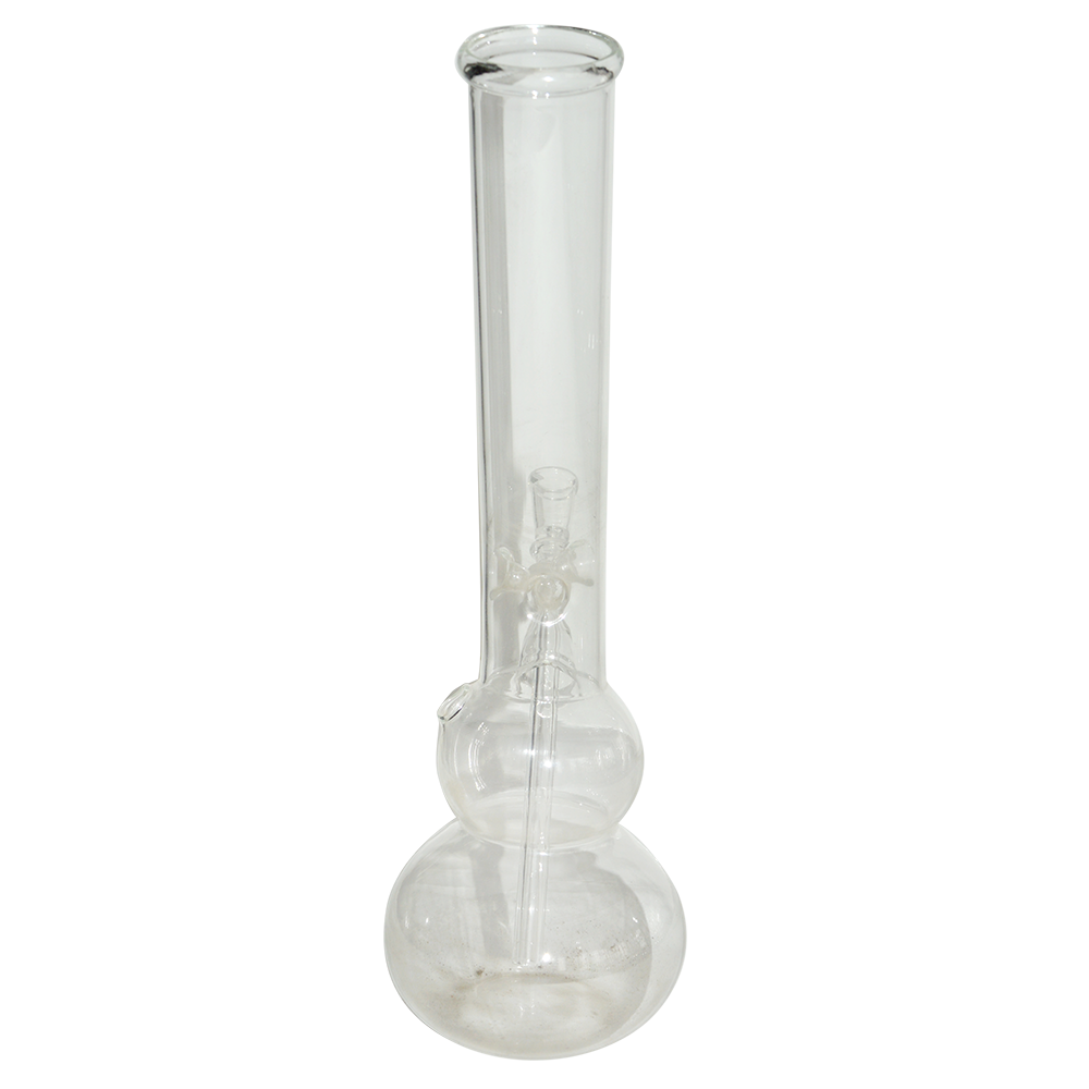 12 Inch Double Bowl Glass Ice Bong 