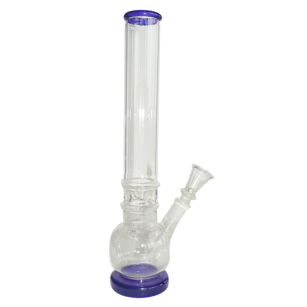 12 Inch Printed Color Single Bowl Glass Ice Bong 