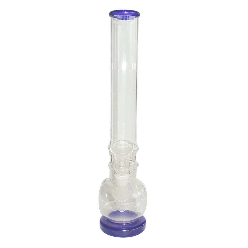 12 Inch Printed Color Single Bowl Glass Ice Bong 