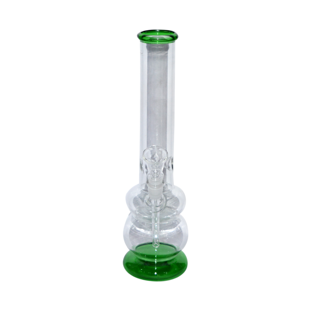 12 Inch  Double Ball  Smoking Ice Bong 