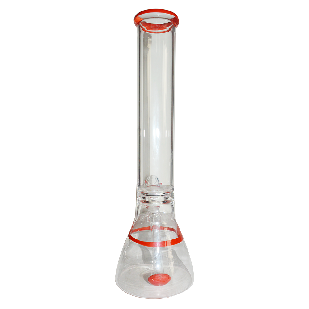 14 Inch Printed Color  Smoking Glass Ice Bong