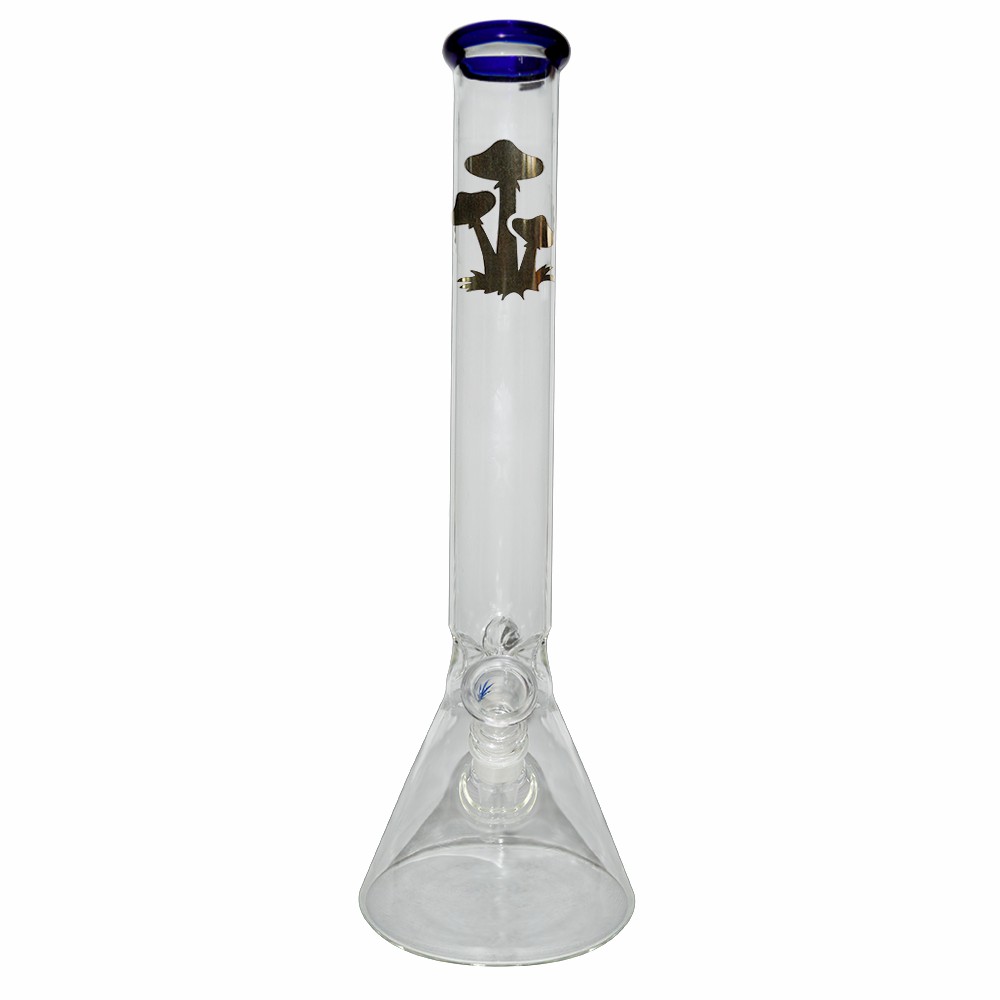 14 Inch Decal Print  Smoking Glass Ice Bong 