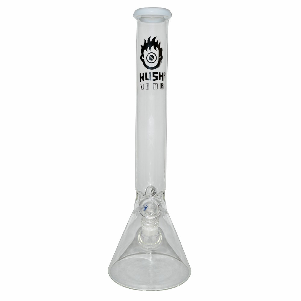 14 Inch Decal Print Glass Ice Bong 