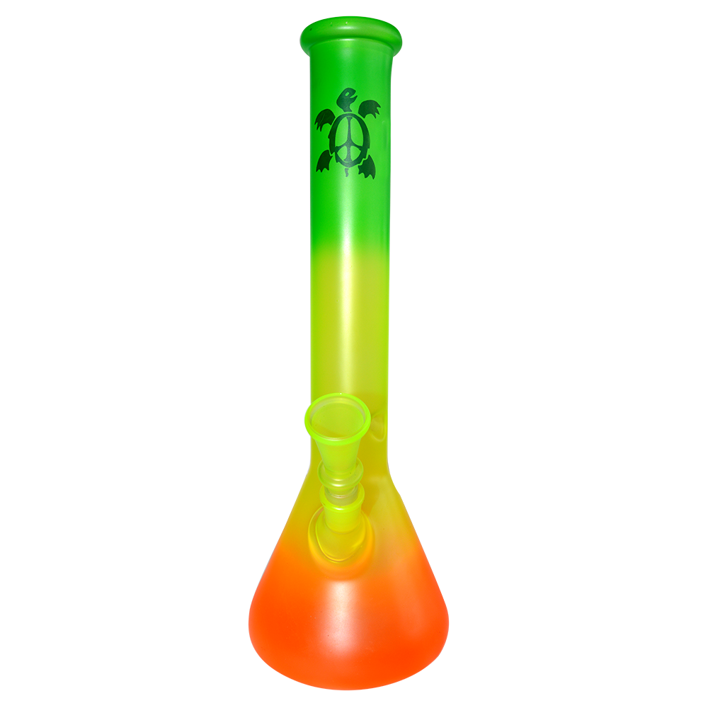 16 Inch Best Smoking Glass Ice Bong With Sticker 