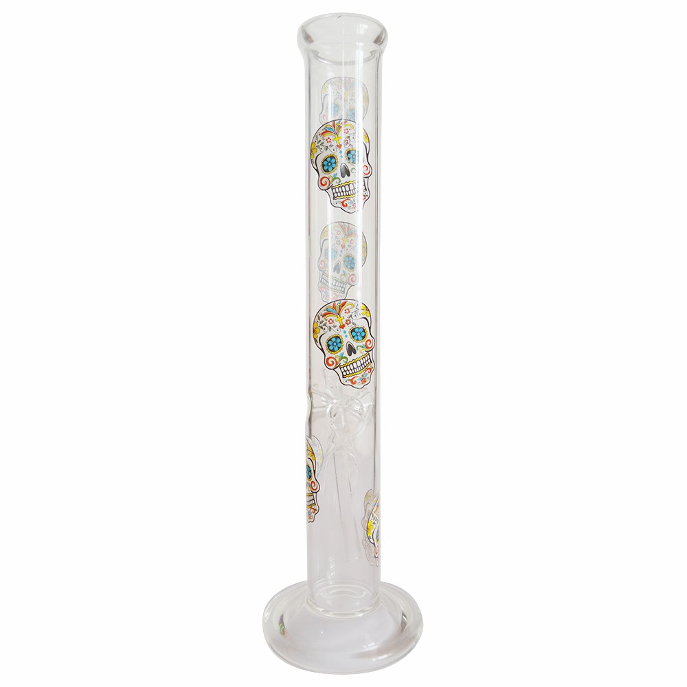16inch Glass Smoking Glass Ice Bong With Sticker 