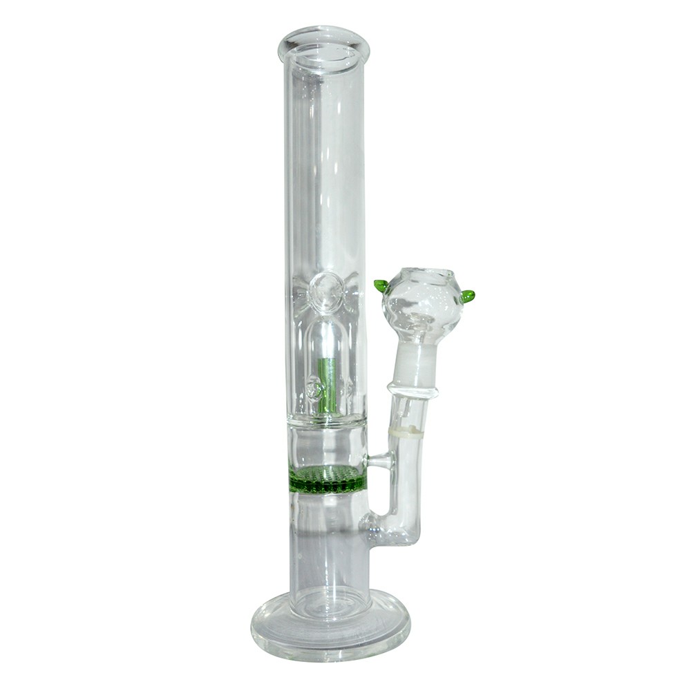 12 Inch Color Honeycomb With Single Percolator Glass Ice Bong
