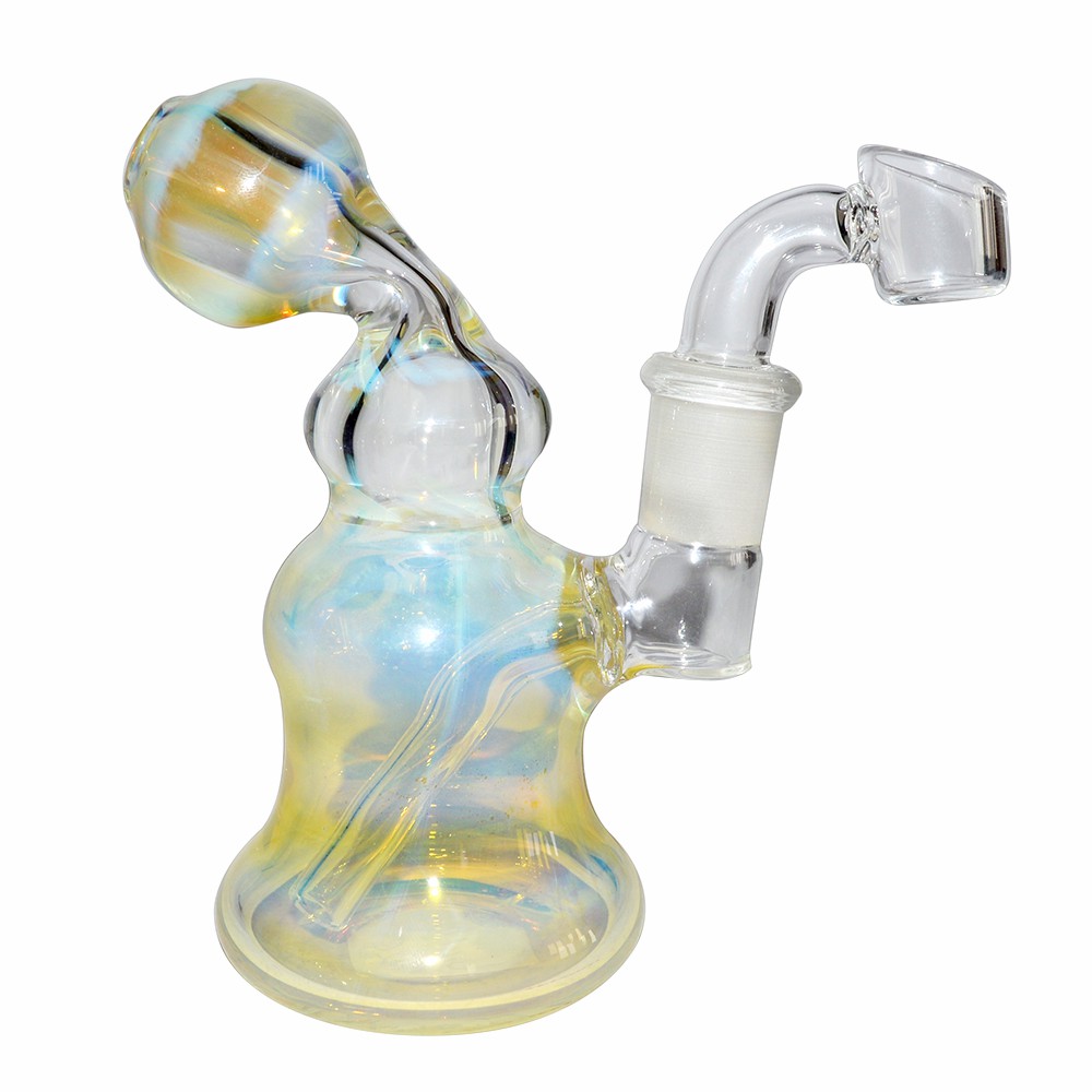6 Inch Color Changing Glass Dab Bong With Banger 