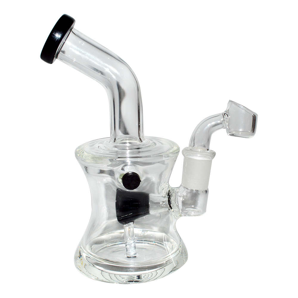 6 Inch Glass Color Diffuser Dab Bong With Banger 