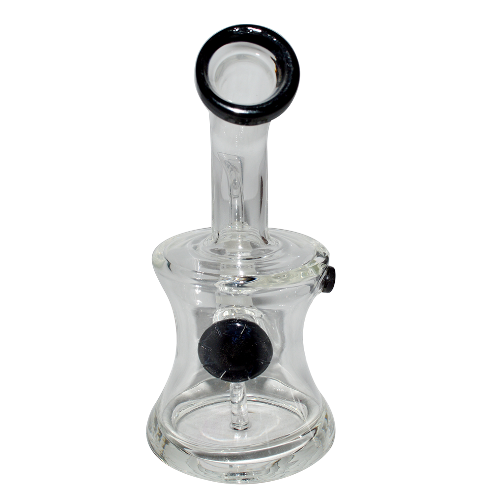 6 Inch Glass Color Diffuser Dab Bong With Banger 