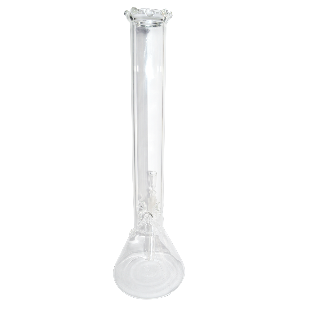 17inch Plain Glass Ice Bong Transparent 