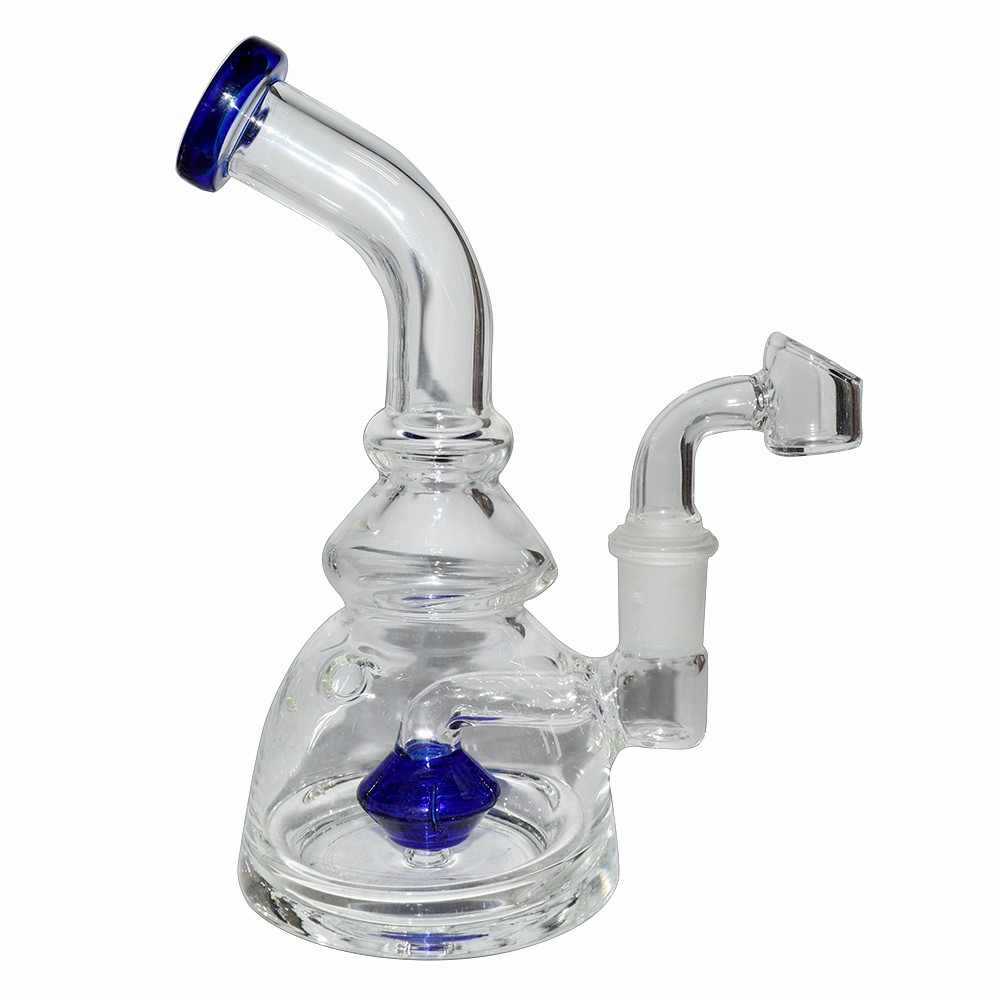 6 Inch Color Diffuser Glass Dab Bong with Banger