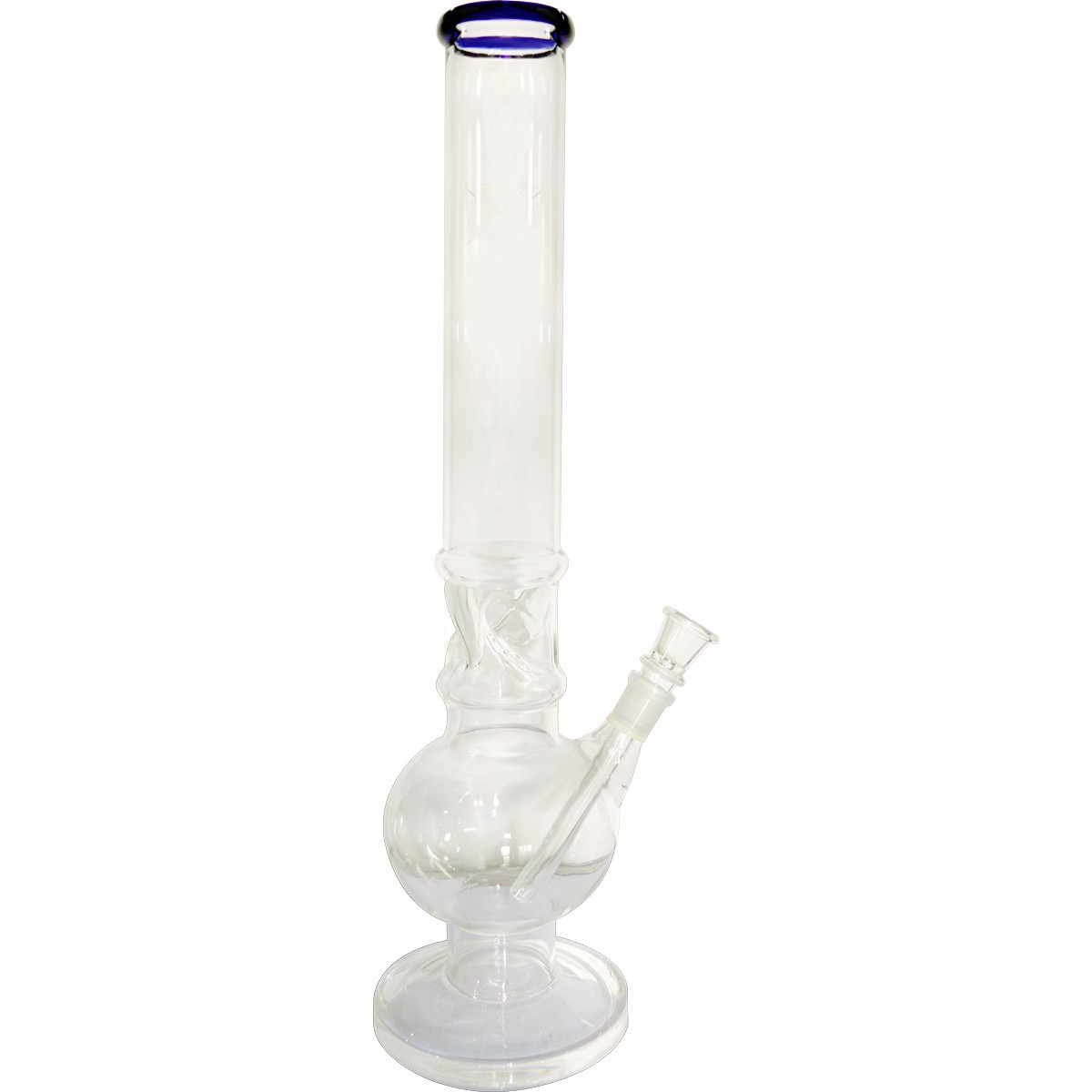18inch Single Bowl Glass Ice Bong (Transparent)