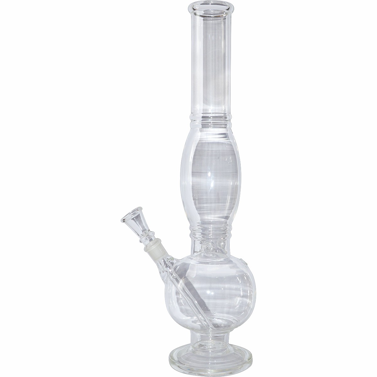 18inch Plain Glass Ice Bong Transparent 