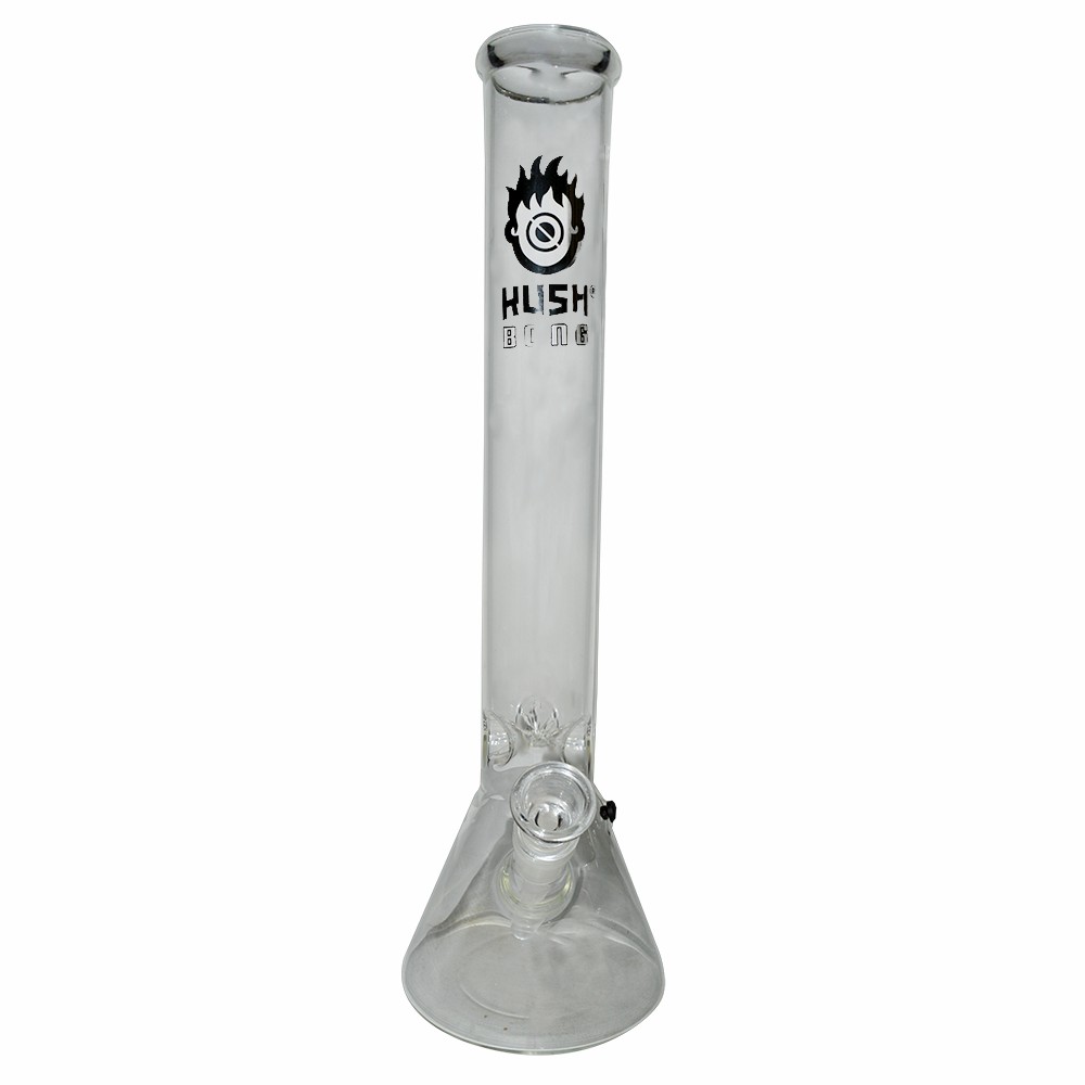 18 Inch Glass Ice Bong With Transparent 