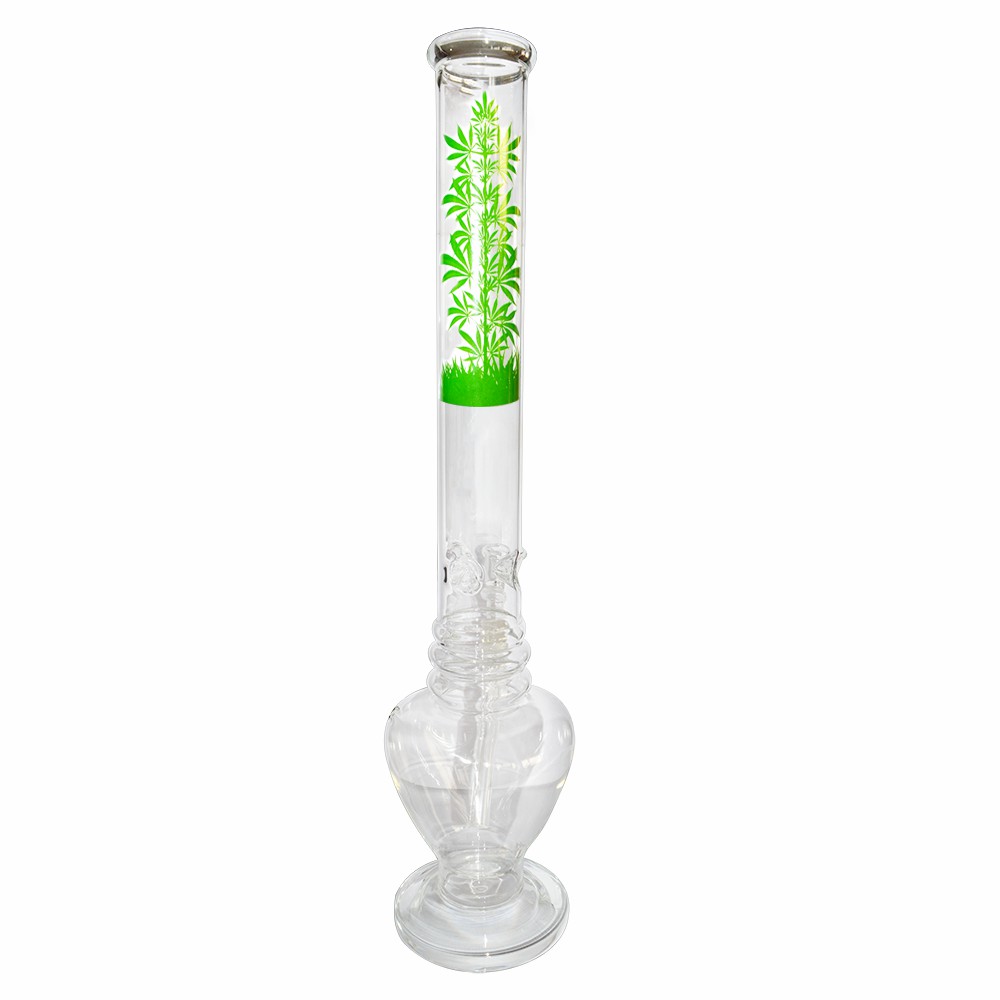 20 Inch Glass Ice Bong With Transparent 