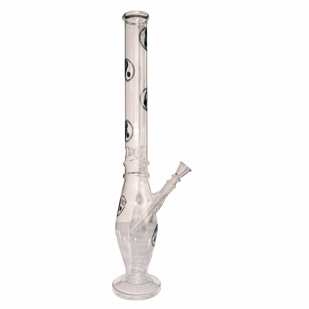  24inch Plain Glass Ice Bong Classic Design 