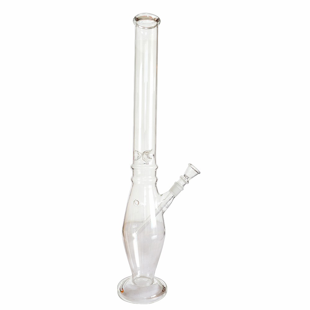  24inch Transparent Smoking Glass Ice Bong 