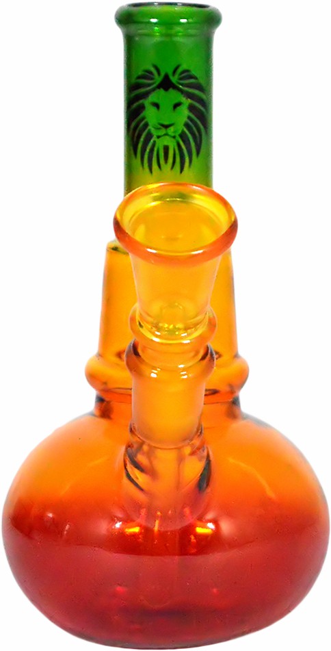 6 Inch Printed Color Glass Bong 