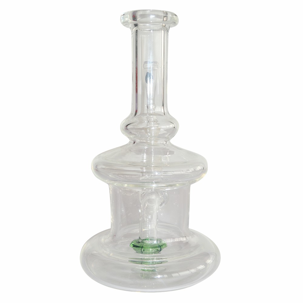 6 Inch Diffuser  Glass Ice Bong (Transparent)