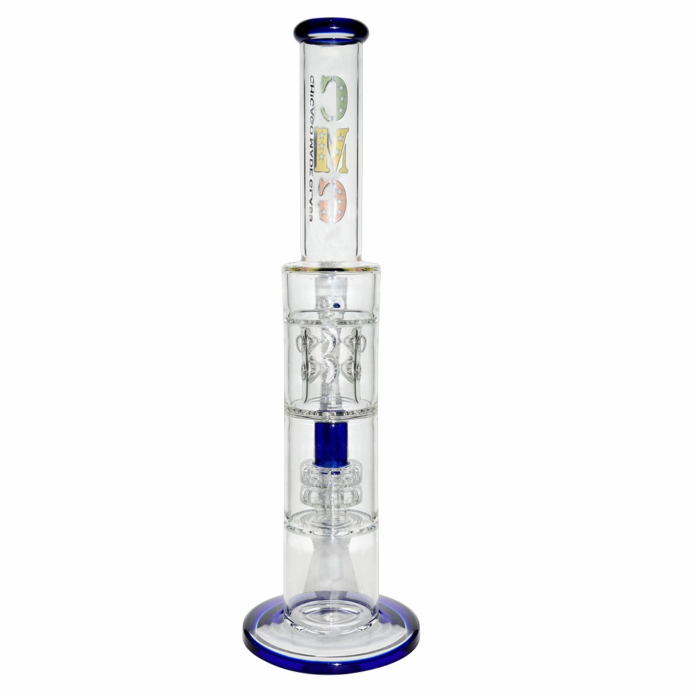 18 Inch smoking Glass Ice Bong 