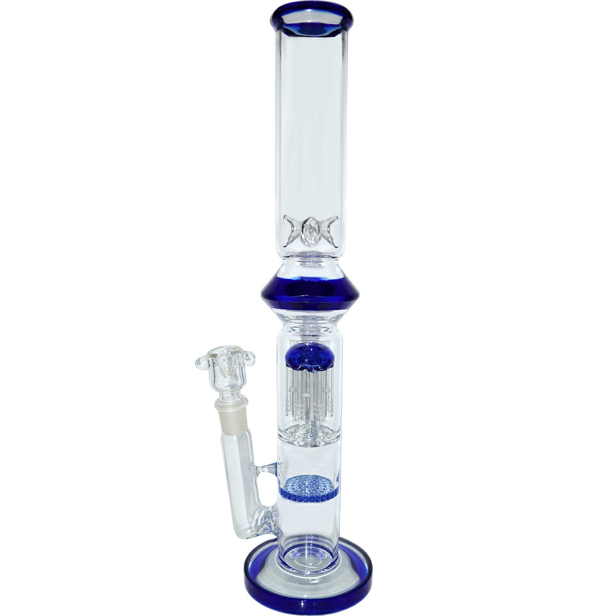 18inch Top Quality Smoking Glass Ice Bong 