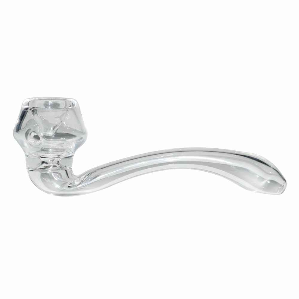 16cm Transparent Glass Pipe 