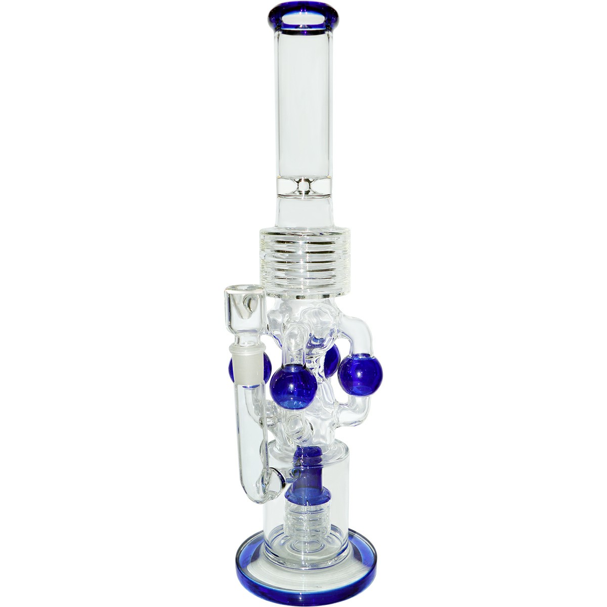 16inch Hight Quality Glass Ice Bong (Transparent)