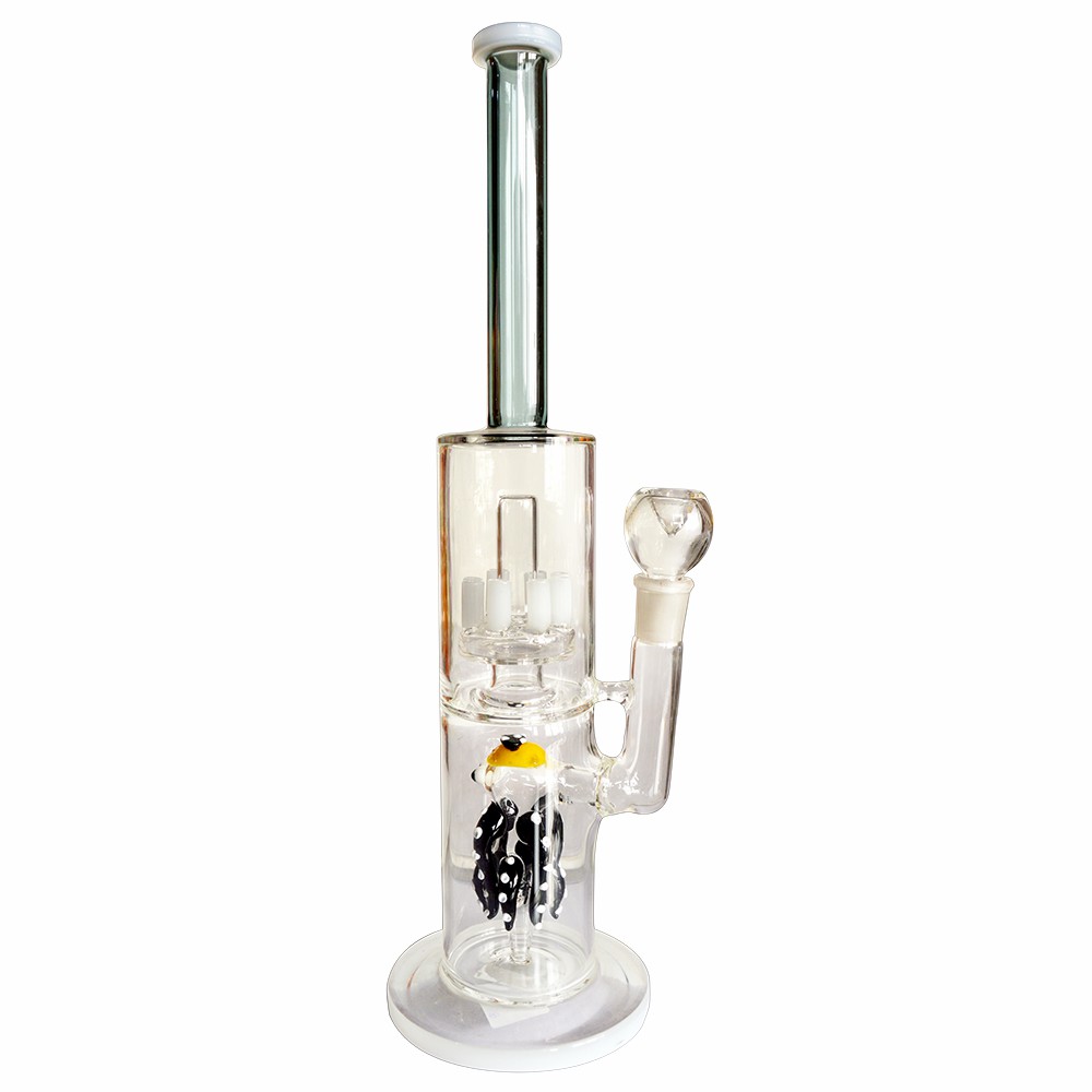 Traditional design 16 Inch Glass Ice Bong 