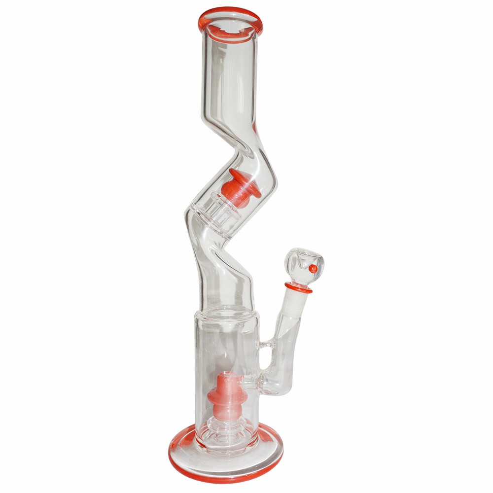 16 Inch Glass Ice Bong Traditional design  