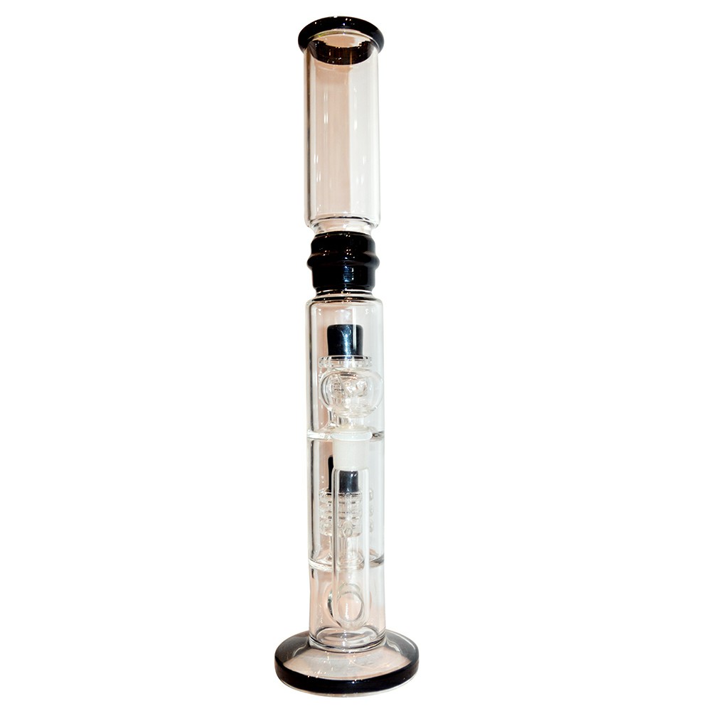 16inch Colored Smoke  Glass Ice Bong 