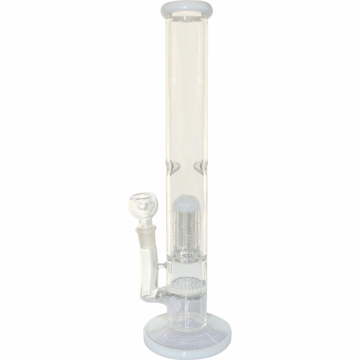 16 Inch Glass Ice Bong (Transparent)