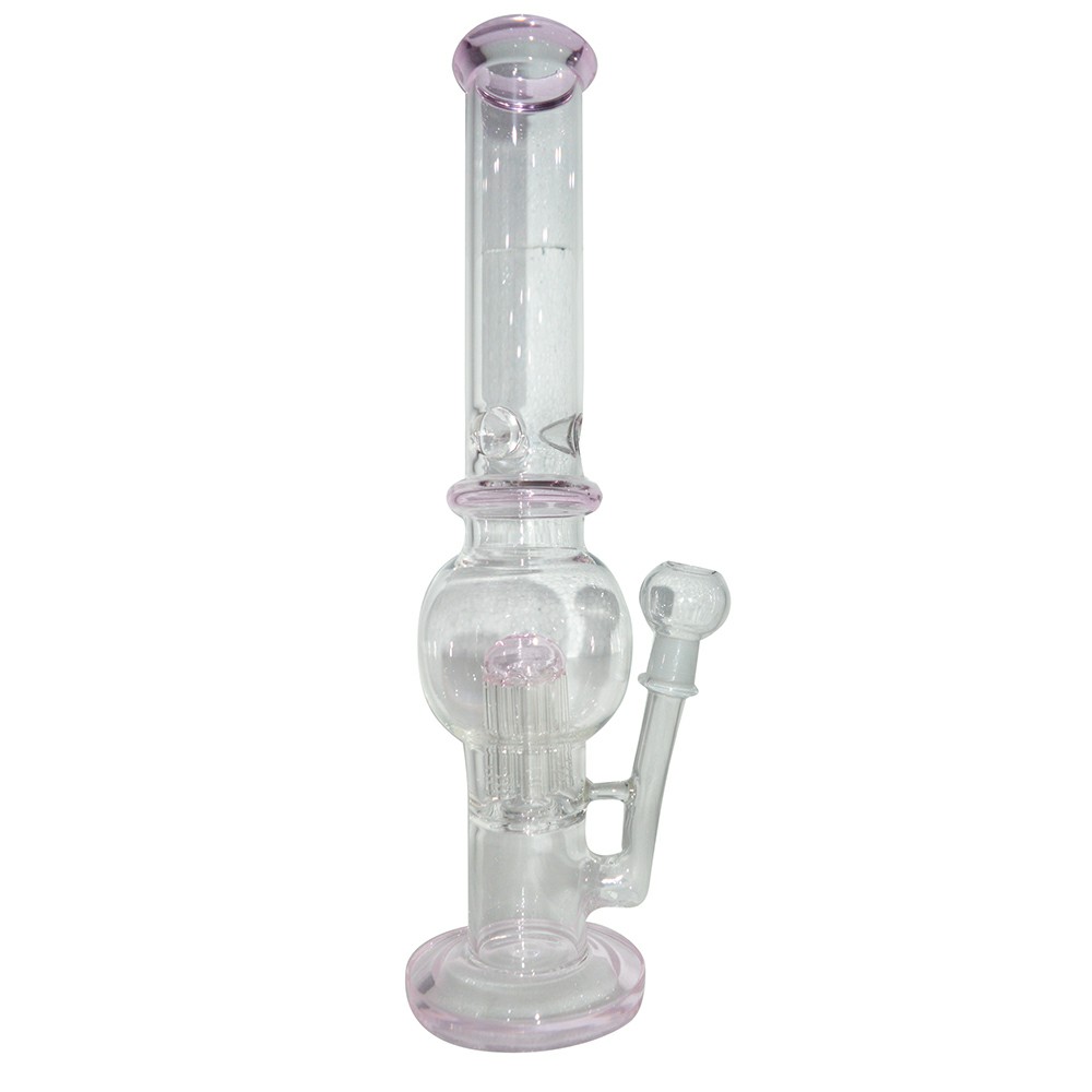 16 Inch Glass Ice Bong Traditional Design  