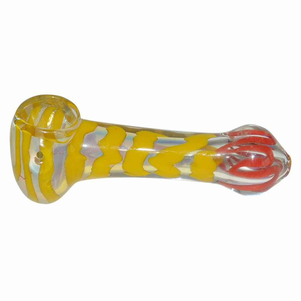 Inside Color Glass Pipe  (10cm)